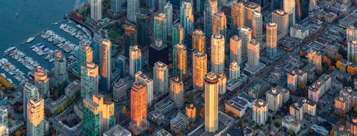 Preview: Downtown Vancouver, British Columbia, Canada. Modern City on West Coast of Pacific Ocean.
