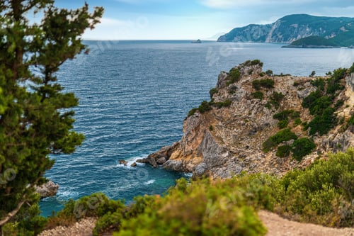 Preview: Mountains and forestry hills surround resort on Corfu island