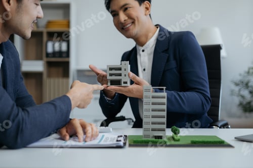 Preview: Real estate broker agent presenting and consult to customer to decision making.