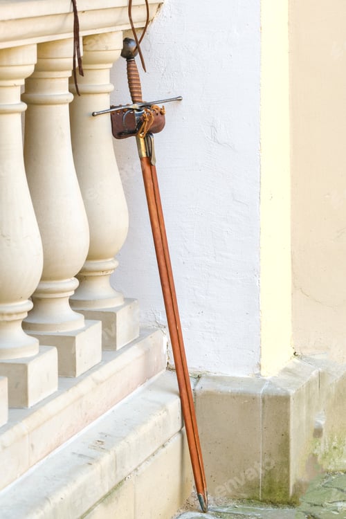 Preview: An ancient knight's sword .Medieval concept