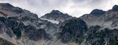 Preview: Rocky Mountain Peaks in Canadian Landscape. BC, Canada. Nature Background