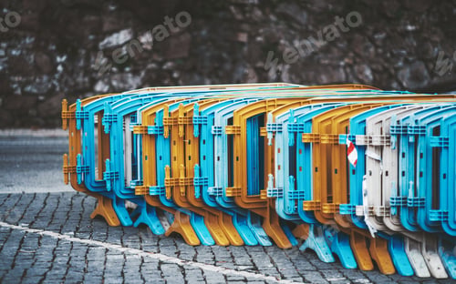 Preview: Motely road barriers row with offset
