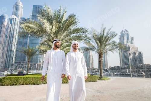 Preview: Two men with kandora in Dubai