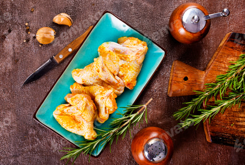 Preview: Marinated chicken wings with spice