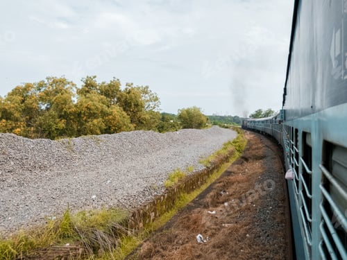 Preview: Beautiful shot of natural landscapes from a train