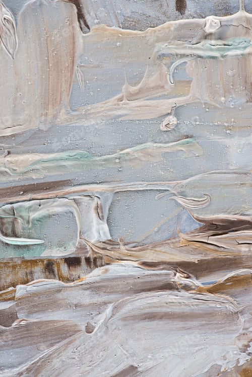 Preview: close up of beige and brown brush strokes of oil paint