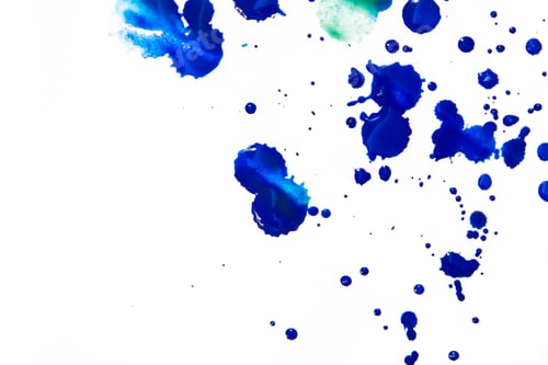 Preview: Cobalt blue watercolor background isolated on white. Watercolor blue background. sloppy strokes, and