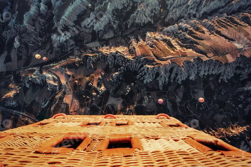 Preview: Turkey Cappadocia beautiful balloons flight stone landscape