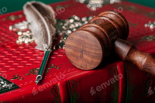 Preview: Mallet of a judge, close up shot