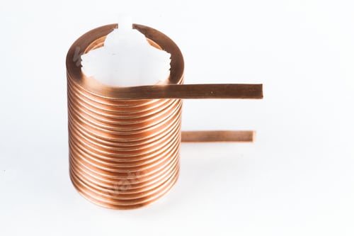 Preview: Close-up flat twisted copper wire