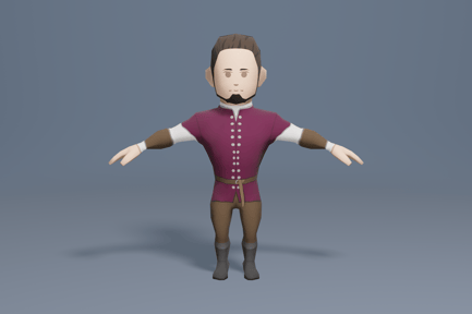Preview: Medieval character nobleman 2