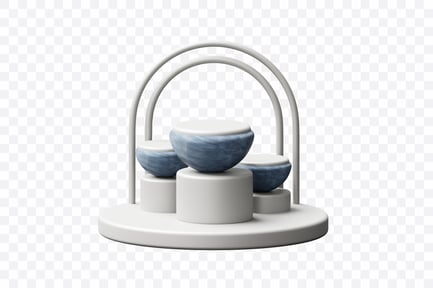 Preview: Abstract 3D Podium Composition