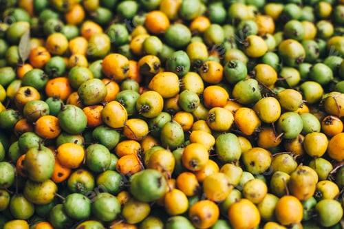 Preview: Fresh Yellow and Green Fruits in Pile