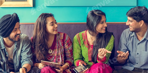 Preview: Indian Ethnicity Community Casual Cheerful Concept
