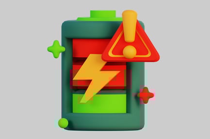 Preview: Low battery warning icon