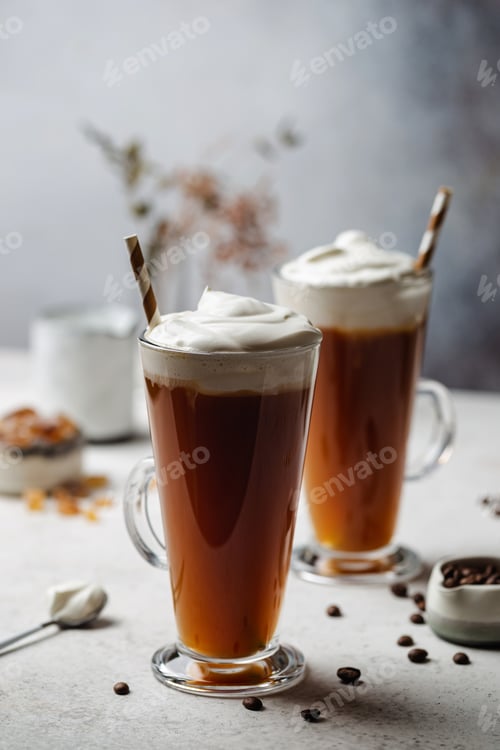 Preview: Iced coffee in a tall glass