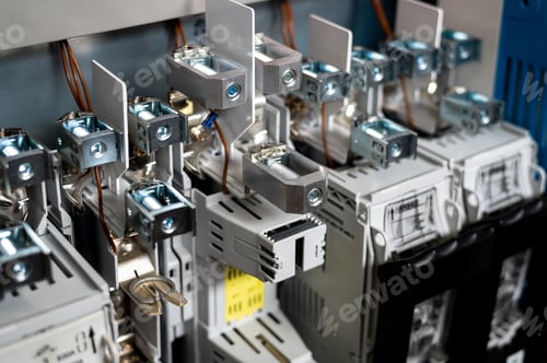 Preview: Electrician at work, electric components, electrical voltage