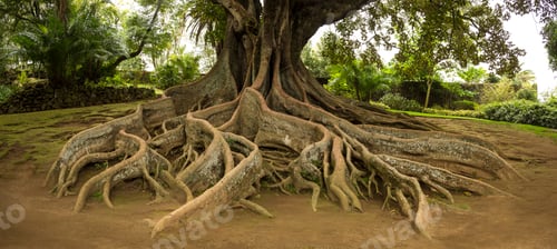 Preview: Elevated tree roots in park