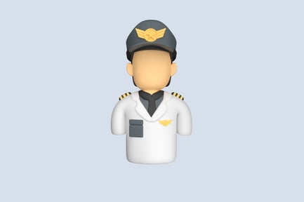 Preview: Pilot 3D Illustration