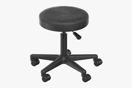 Preview: Adjustable Swivel Stool with Wheels
