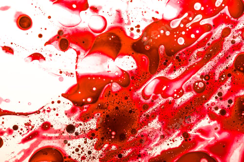 Preview: Abstract shot of red stains on white surface