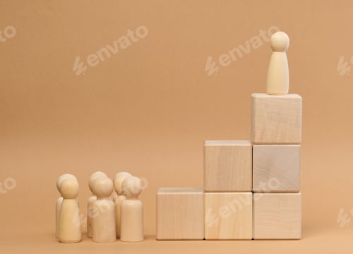 Preview: The concept of career advancement, starting at work, achieving goals.