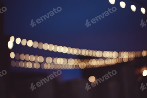 Preview: Abstract blur lights night in the city background.
