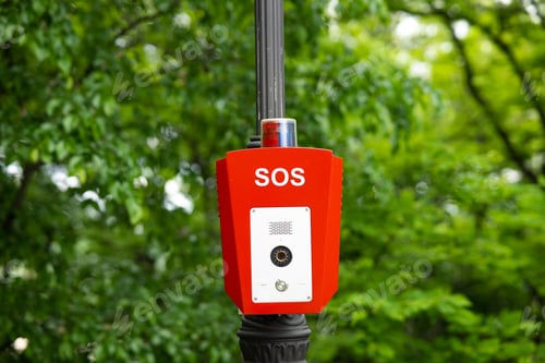 Preview: SOS, police, emergency button in the public park