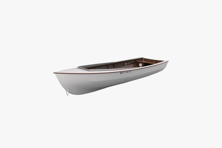 Preview: Small boat with oars and "yamaha yacht club" text