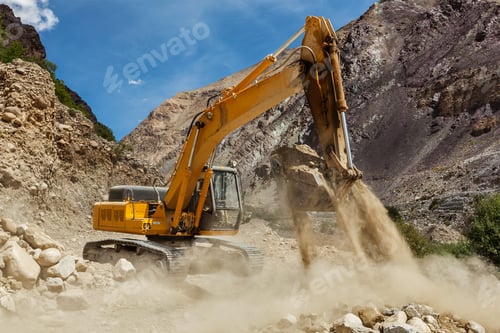 Preview: Road construction in Himalayas