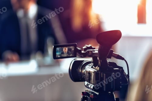 Preview: Video Camera Recording Business Meeting Event