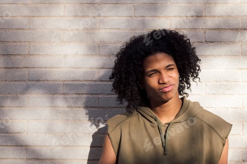 Preview: african american male teen with afro hairstyle