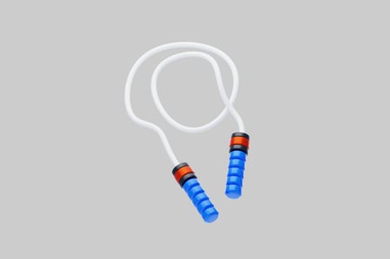 Preview: Blue gripped jump rope