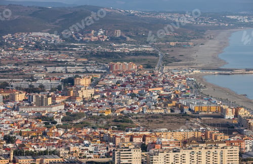 Preview: Aerial View of Residential Apartment Buildings in the city of La Linea de la Concepcion, Spain.