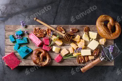 Preview: Variety of colorful holland cheese