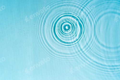 Preview: Patterns from Circles from drops on clear water
