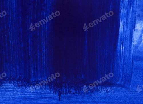 Preview: Blue and dark blue hand drawn paint background
