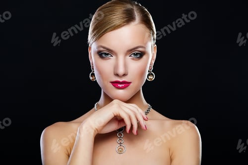 Preview: Beautiful young woman with perfect skin