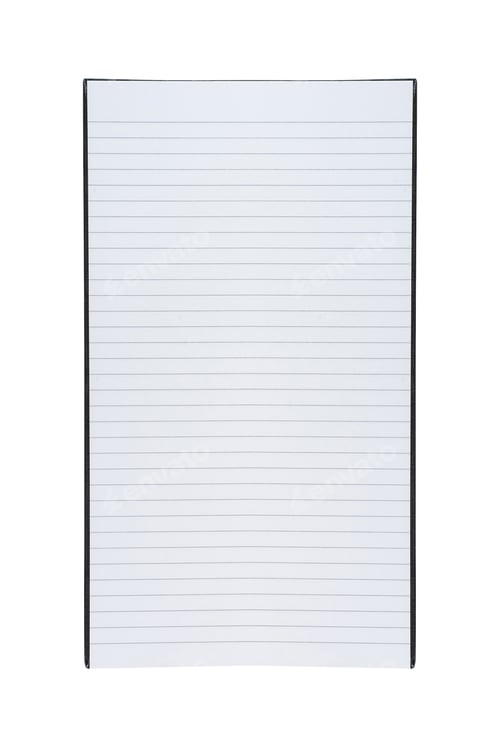 Preview: line paper note isolated on white