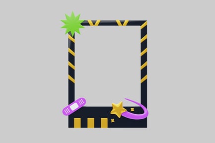 Aperçu: Cadre d'étoiles de dessin animé