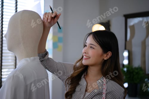 Preview: Designer make apparel at tailor workshop.