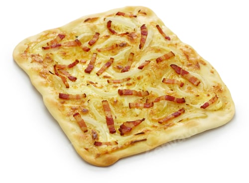 Preview: traditional alsatian pie, tart flambe, flammekueche