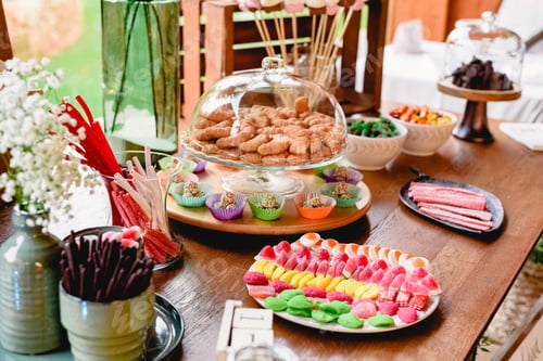 Preview: Vintage Bar of candies with donuts and a lot of sugar