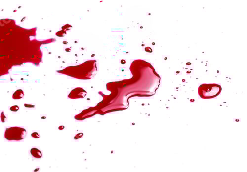 Preview: Blood on white background