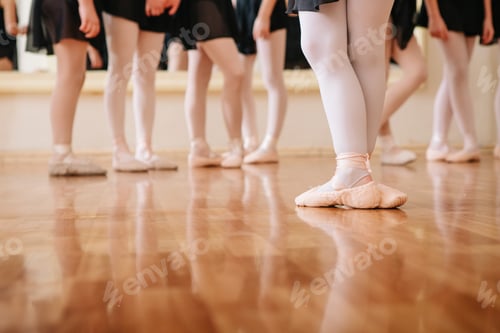 Preview: Little ballerinas doing exercises ballet class