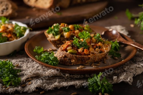 Preview: Healthy hummus with bread
