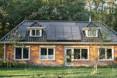 Preview: Rustic House with Solar Panels