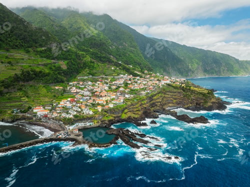 Preview: Seixal village on coast on Madeira island, Portugal