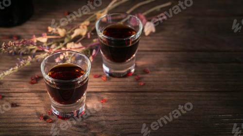 Preview: Herbal bitter liqueur with different natural ingredients.