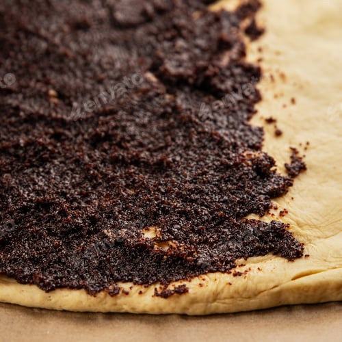 Preview: Raw poppy seed buns raw pastry dough baking sweet dessert tasty snack fresh food